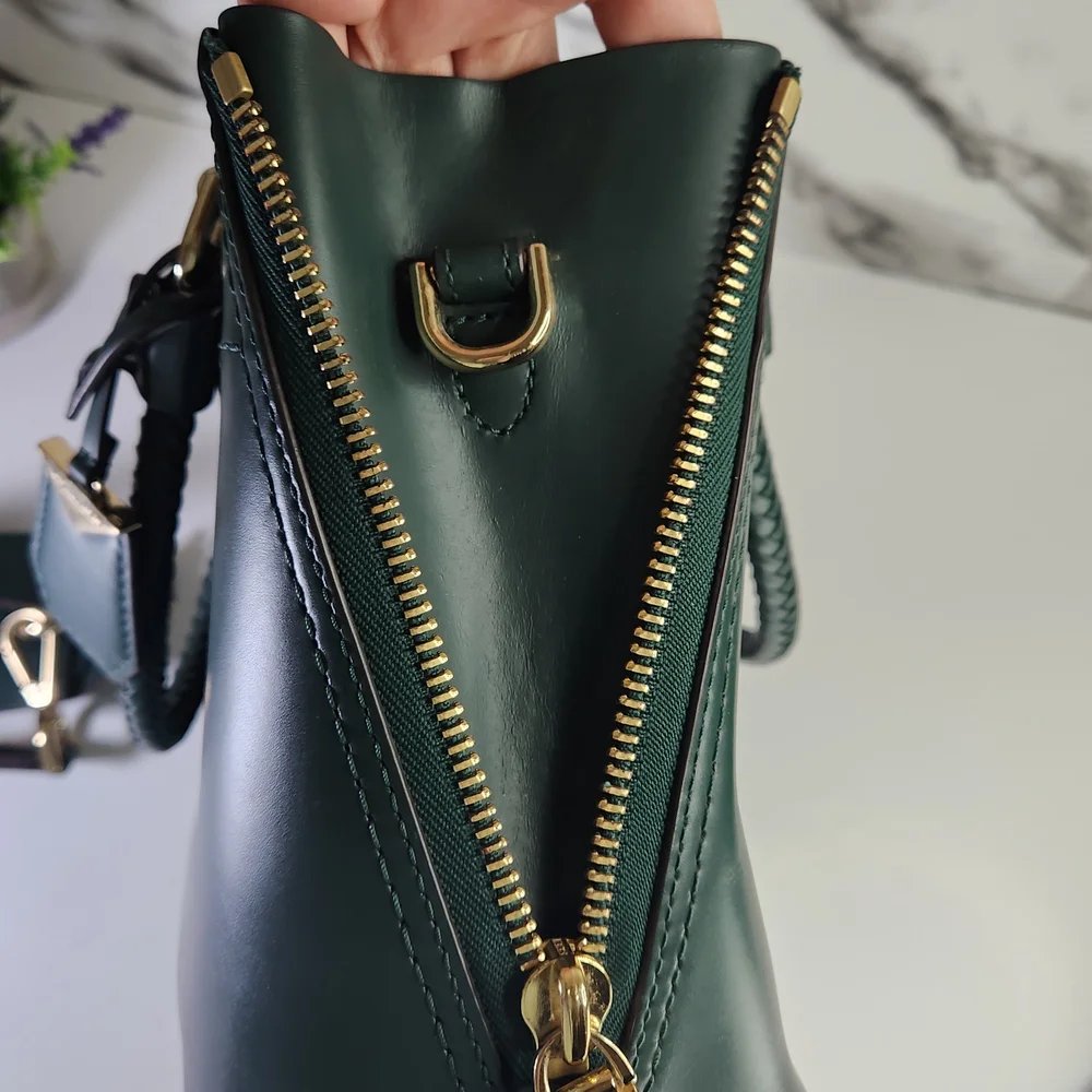 Michael Kors Green Blakely Leather Satchel Handbag - Picture 12 of 14